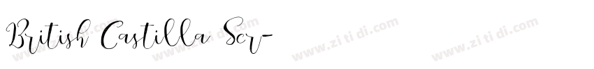 British Castilla Scr字体转换 British Castilla Scr字体转换